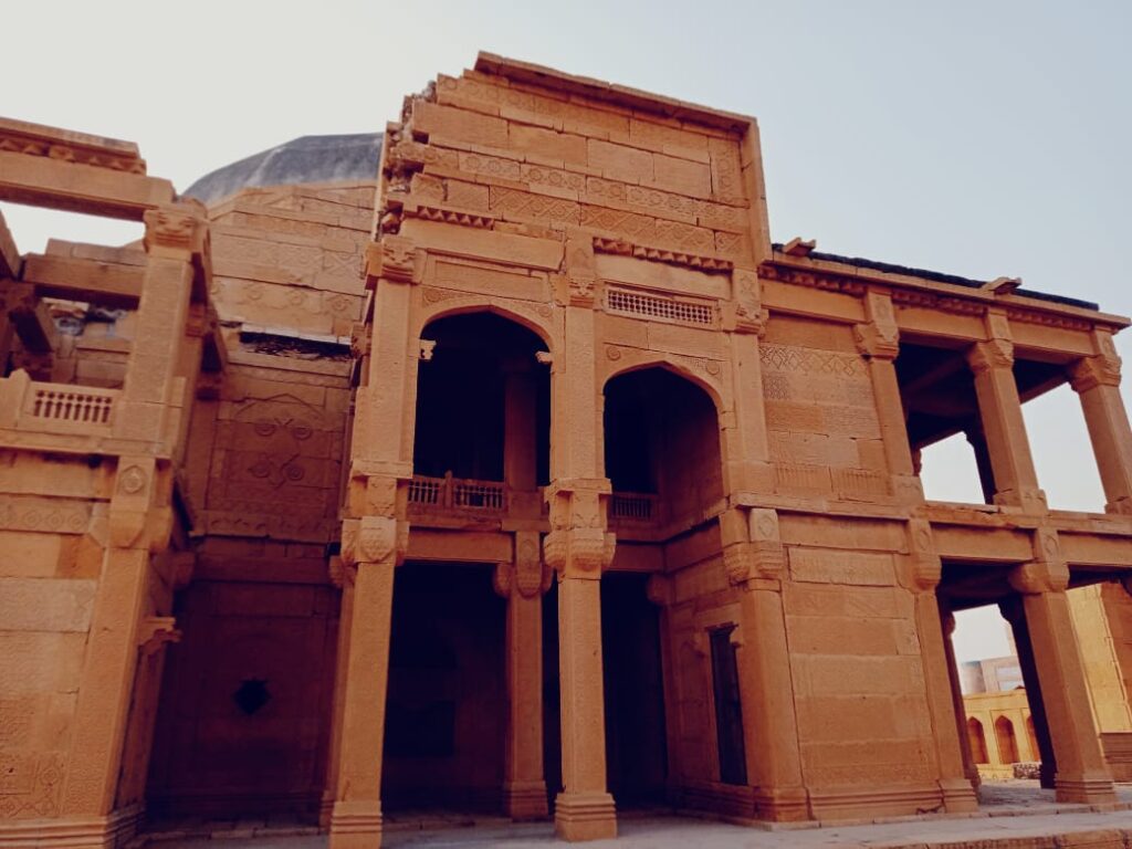 Makli Necropolis in Thatta Sindh showing historic tombs and Islamic architecture, a UNESCO World Heritage Site in Pakistan
