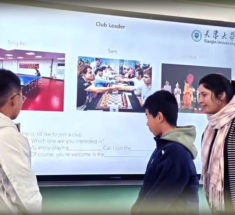 Pakistani students teaching English to children in rural schools of China