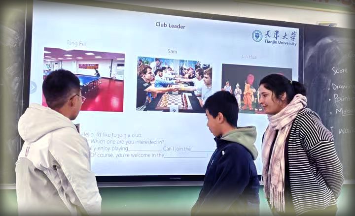 Pakistani students teaching English to children in rural schools of China