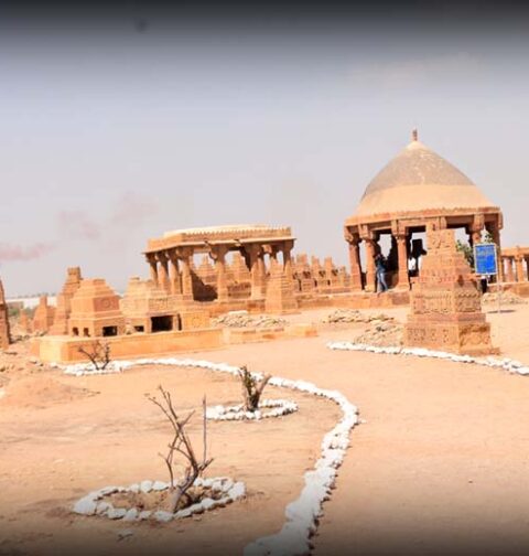 Chaukhandi Graveyard Museum in Karachi showcasing Mughal-era tombs and historical architecture