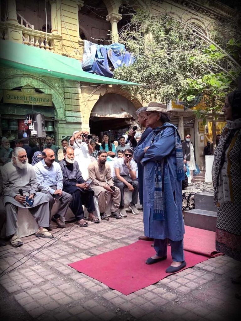 Senior Engineer Farooq Mehboob delivered a well-reasoned presentation on the fire hazards in the Medicine Market.