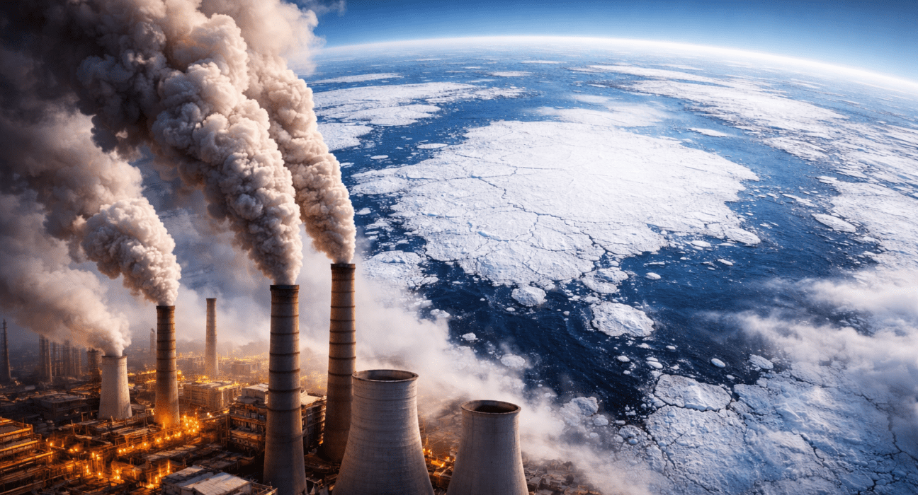 Arctic sea ice at record low level due to climate change