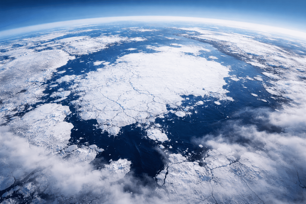 Arctic sea ice at record low level due to climate change