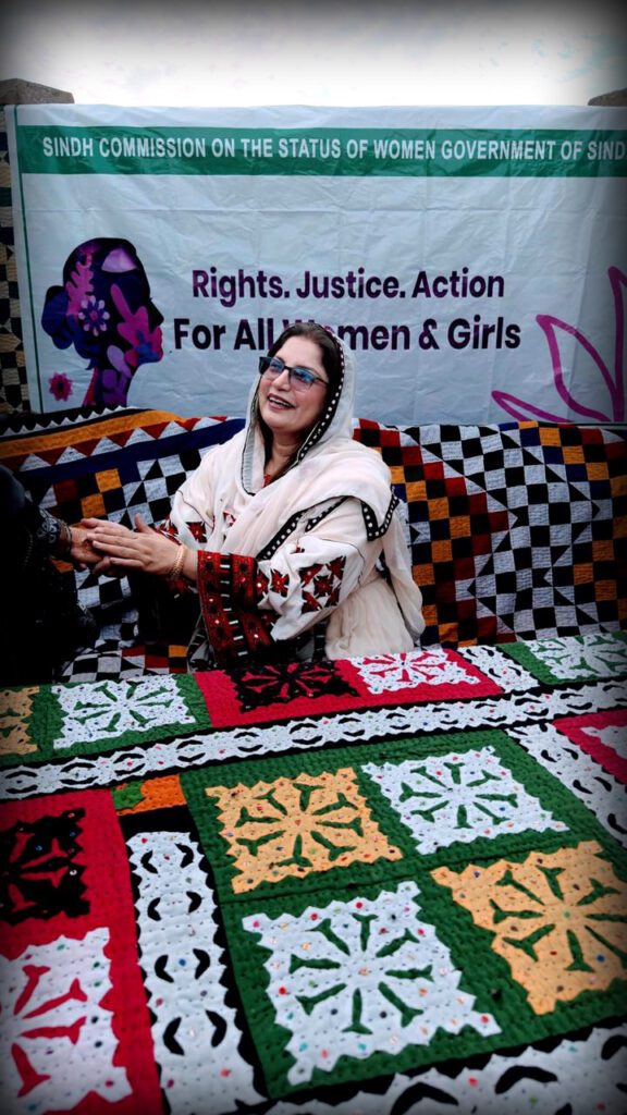 Rural women attending rights awareness session under Know Your Laws Know Your Rights campaign in Shaheed Benazirabad Sindh