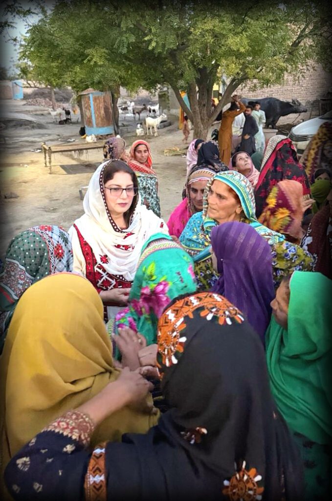 Rural women attending rights awareness session under Know Your Laws Know Your Rights campaign in Shaheed Benazirabad Sindh
