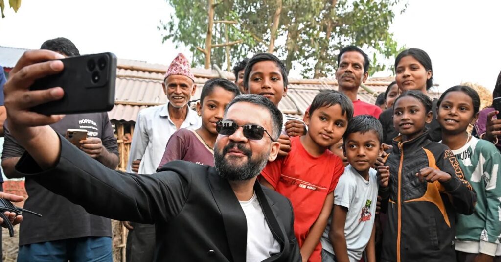 Balen Shah former rapper turned Nepal Prime Minister addressing youth, symbolizing rise of young leadership and anti corruption movement in Nepal politics