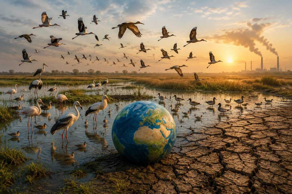 “Migratory Birds: A Warning Bell for Earth’s Ecosystem”