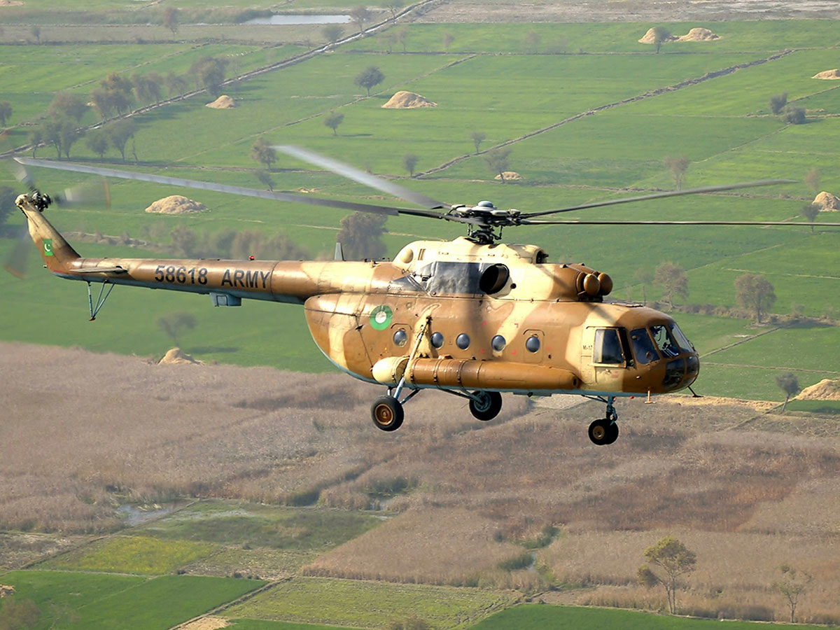 Pakistan Army MI-17 Crashes, All Personnel Martyred